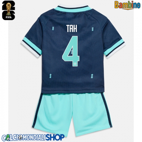 Maglie da calcio Germania Jonathan Tah #4 Seconda Maglia Bambino Mondiali 2026  Manica Corta + Pantaloni corti)